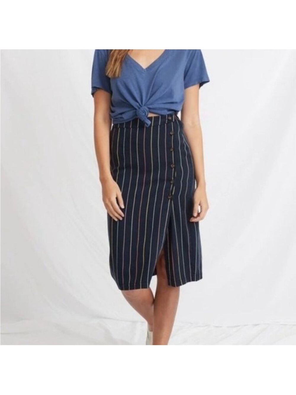Marine Layer M Cecille striped skirt